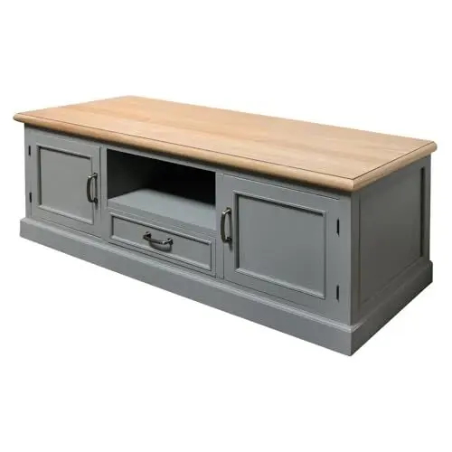 Produktbild: Grafelstein TV-Board Farmhouse grau braun Fernsehschrank Landhausmöbel modern