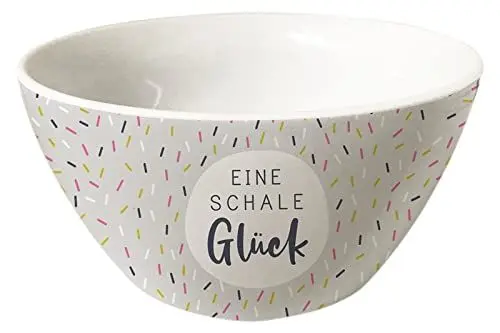Produktbild: Grafik Werkstatt Müsli-Schale | Porzellan Schüssel | Eine Schale Glück, Weiß