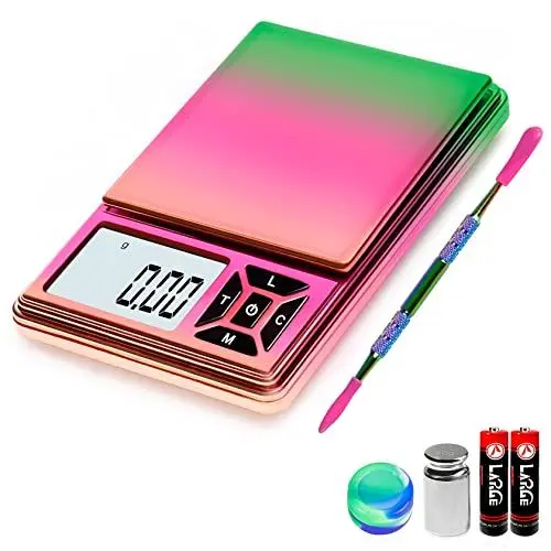Produktbild: GRAM PRES Digitale Taschenwaage 300g/0,01g Genauigkeit, kleine Schmuckmünzen-Pulverwaage Digital Gramm und Oz mit 50g Cal Gewichten, digitale Grammwaage