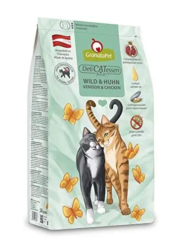 Produktbild: GranataPet DeliCatessen Wild & Huhn Adult, Trockenfutter für Katzen, schmackhaftes Katzenfutter, Alleinfuttermittel ohne Getreide & ohne Zuckerzusätze, 1800 g