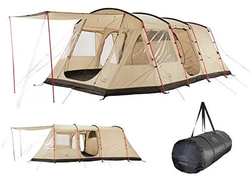 Produktbild: Grand Canyon DOLOMITI 6 - Tunnelzelt für 6 Personen | Familien-Zelt/Gruppen-Zelt mit Zwei Schlafbereichen | Mojave Desert (Beige)