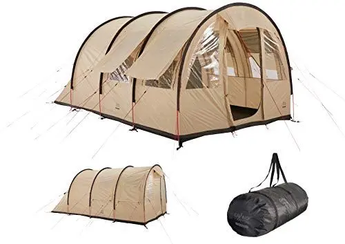 Produktbild: Grand Canyon Helena 3 - Tunnelzelt für 3 Personen | Zelt, Familienzelt mit Zwei Schlafbereichen | Mojave Desert (Beige)