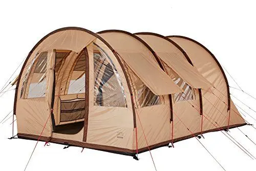 Produktbild: Grand Canyon Helena 3 - Zelt für 3 Personen, Tunnelzelt, Familienzelt, teilbare Schlafkabine, großer Wohnbereich, viele Stauraum, leichter Aufbau, eingenähte Bodenwanne, Camping, beige, 602011