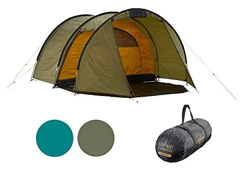 Produktbild: Grand Canyon Unisex – Erwachsene Robson Tunnelzelt, Oliv, 4 Personen