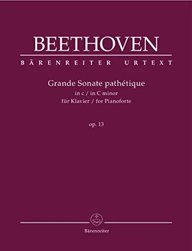 Produktbild: Grande Sonate pathétique c-Moll op. 13 (für Klavier). Spielpartitur, BÄRENREITER URTEXT: Spielpartitur, Urtextausgabe