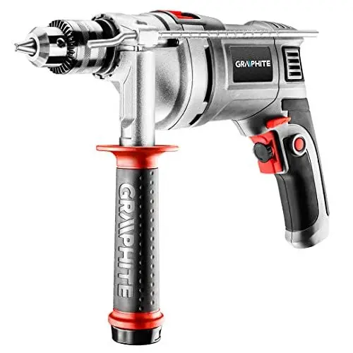 Produktbild: GRAPHITE Bohrhammer 850 W, einfache Geschwindigkeit, 13 mm Schlüsselgriff, Drehung im/gegen den Uhrzeigersinn, 0-3000 Min., 3 m Kabel, Transportkoffer