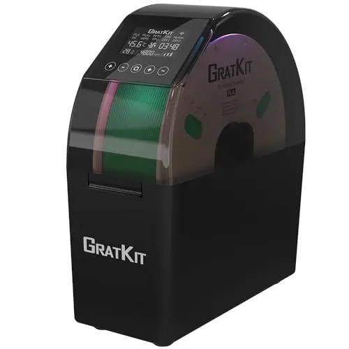 Produktbild: GratKit Filament Trockner Firefly V2.0, 3D Drucker Filament Dryer, Smartlife APP Gesteuerter, Lüfter für effektives Trocknen eingebaut, Filament Trockenbox für PLA, PETG, ABS, Nylon, TPU, PC, Schwarz