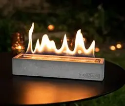 Produktbild: GRAURAUM Bio-Ethanol Kamin Tischkamin: Indoor & Outdoor Kaminfeuer - 30cmx8cmx6cm Deko Tischfeuer für Wohnzimmertisch & Garten - Handgemacht in Deutschland