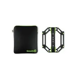 Produktbild: Gravity LTS 01 B SET 1 - Verstellbarer Ständer für Laptops und Controller inklusive Neopren-Schutztasche