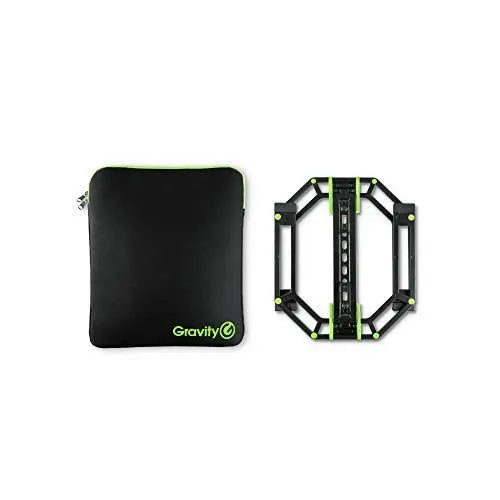 Produktbild: Gravity LTS 01 B SET 1 - Verstellbarer Ständer für Laptops und Controller inklusive Neopren-Schutztasche