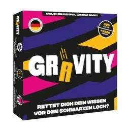 Produktbild: Gravity - Gesellschaftsspiel - Strategie und Wissensspiel - Quizspiel für Allgemeinwissen mit Freunden und Familie - Brettspiel für Erwachsene - 2 bis 8 Spieler