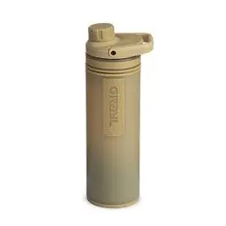 Produktbild: GRAYL UltraPress 16,9 oz Wasserreiniger & Filterflasche für Wandern, Rucksackreisen, Survival, Reisen (Desert Tan)
