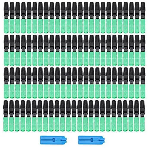 Produktbild: Grcfumo 100 Stück Glasfaser-Schnellverbinder, SC-Glasfaser-Schnellverbinder, Glasfaser-Schnellverbinder für FTTH
