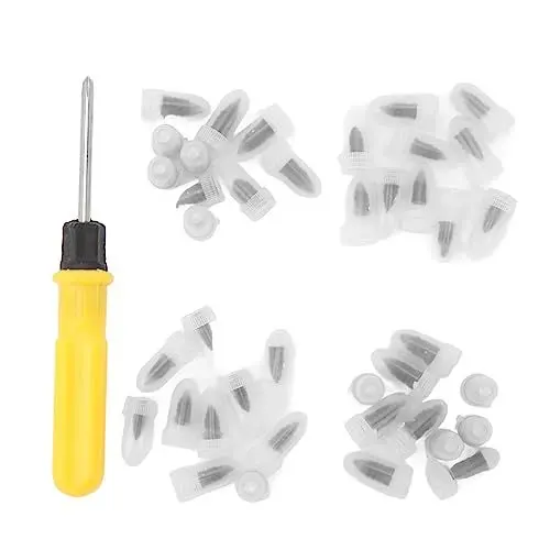Produktbild: Zoeyilan 40 Stück Reifen-Reparatur-Gumminägel, Vakuum-Reifen-Reparatur-Sets, Reifen-Gummi-Schraubstopfen-Set, Selbstbedienungs-Reifen-Reparatur-Nagel mit Schraubendreher, für Auto,