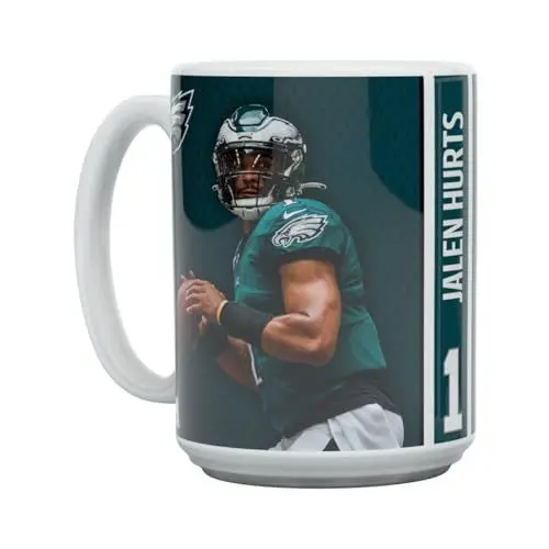 Produktbild: Great Branding Jalen Hurts Motion Philadelphia Eagles NFL Tasse 450ml