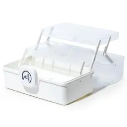 Produktbild: GREELUE Hausapotheke Box, Haarschmuck Mädchen Aufbewahrung, Aufbewahrungsbox Groß für Schmuck, Arzneimittel, Kosmetik (Weiß-27,5)