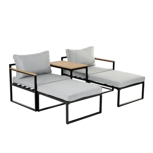 Produktbild: Greemotion Lounge-Set Retiro, Gartenlounge, anthrazit, grau, 5tlg.