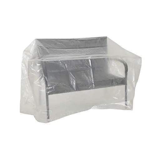Produktbild: Greemotion Schutzhülle für Gartenbank wasserabweisen mit Ösen, Transparent, 160x75x78cm
