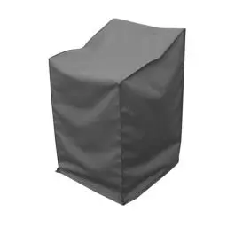 Produktbild: greemotion Abdeckhaube für Stapelstühle - Schutzhülle in Grau - Gartenmöbel-Abdeckung - Wetterschutz-Hülle mit Zugband - Abdeckung für Gartenstuhl - Wetterschutzhaube für Outdoor-Möbel