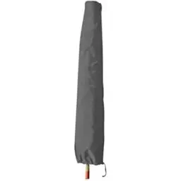 Produktbild: greemotion Schutzhülle Sonnenschirm 3m Durchmesser - Schirmhülle Marktschirm in Grau - Gartenmöbel Abdeckung - Sonnenschirmhülle - Schirmabdeckung Polyester - Gartenschutzhülle für Outdoor-Möbel