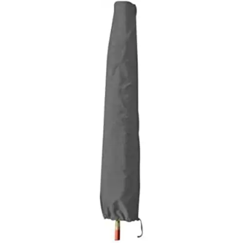 Produktbild: greemotion Schutzhülle Sonnenschirm 3m Durchmesser - Schirmhülle Marktschirm in Grau - Gartenmöbel Abdeckung - Sonnenschirmhülle - Schirmabdeckung Polyester - Gartenschutzhülle für Outdoor-Möbel