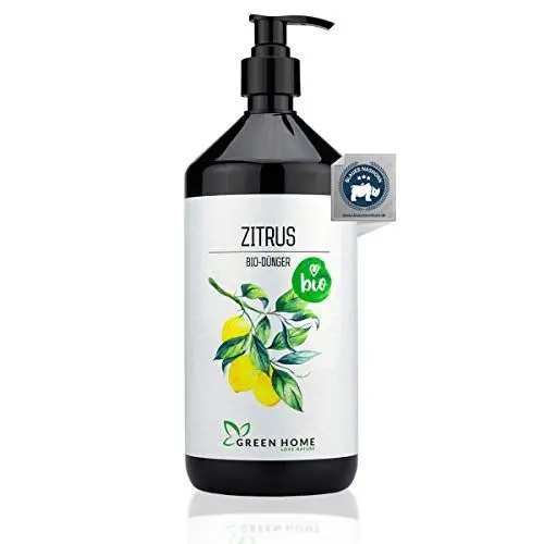 Produktbild: Green Home Zitrus BIO Dünger 1 Liter | Flüssiger Zitrusdünger | Für Zitronenbäume, Orangenbäume und Zitruspflanzen | Effektiver Dünger Zitronenbaum und Zitronendünger/Zitruspflanzendünger