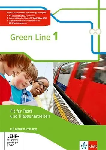 Produktbild: Green Line 1: Fit für Tests und Klassenarbeiten mit Lösungsheft und Mediensammlung Klasse 5 (Green Line. Bundesausgabe ab 2014)