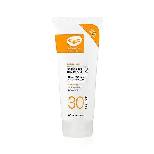 Produktbild: Green People - Duftfreie Sonnencreme SPF30 - natürlich, biologisch für Ekzeme und empfindliche Haut - nicht komedogen, riffsicher - Gesicht & Körper, 200ml