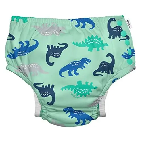 Produktbild: green sprouts - Eco snap swim diaper - Seafoam Simple Dino - 24mo (18-24m)