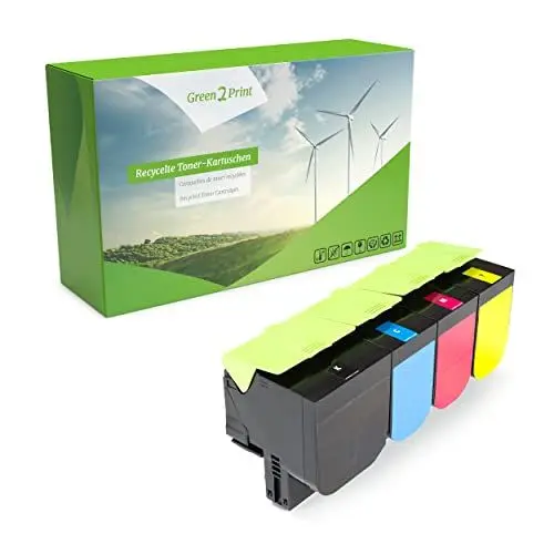 Produktbild: Green2Print Toner Toner-Set, 4 Kartuschen 1x 6000, 3X 3000 Seiten passend für Toshiba E-Studio 305CP, 305CS, 306CS