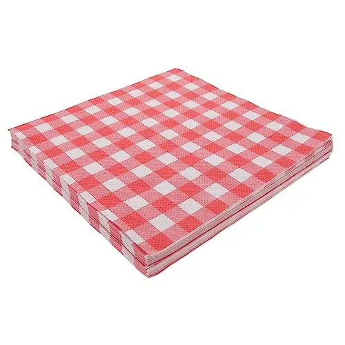 Produktbild: GREENADSCAPE Dicke Wachspapierbögen 100 Stück Kariert Fett Für Catering-Grills Und Lebensmittelservice Lebensmittel-Geschenkpapier
