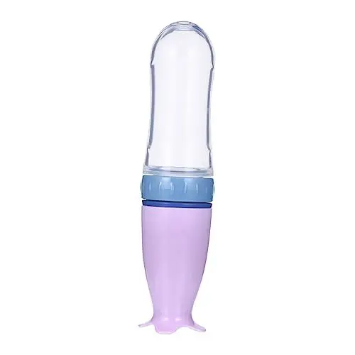Produktbild: GREENADSCAPE 1Stk Reis-Müsli-Flasche milch flasche milchkocher babyfläschchen milchflaschen Babylöffel obst fütterung Säuglingsreispastenlöffelflasche Müslifutter für Babys Kieselgel Rosa