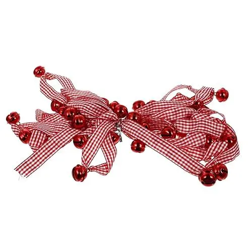 Produktbild: GREENADSCAPE Festlicher Weihnachtsbaumanhänger Aus Band Zum Aufhängen Weihnachtsband Glockendekor Weihnachtsdekor-Accessoire