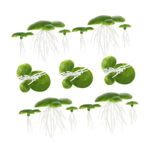 Produktbild: GREENADSCAPE 1 Satz Simulierte Wasserlinsenpflanze Teichsimulationsanlage Teichlandschaft Miniatur Fischbecken Dekoration Schwimmende Pflanzen Schwimmendes Gras für Aquarien Blattpflanzen Abs