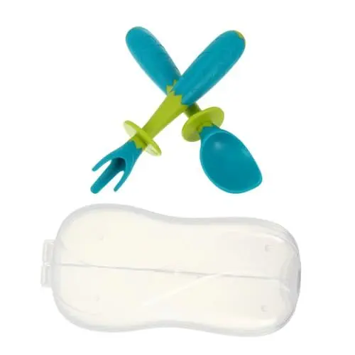 Produktbild: GREENADSCAPE 1 Satz Und Löffel-set Lernlöffel Für Kinder Trainingsgerät Kindergeschirr Kinder Üben Löffel Kinderbesteck Trainingslöffel Esslöffel Für Kleinkinder Polypropylen Green