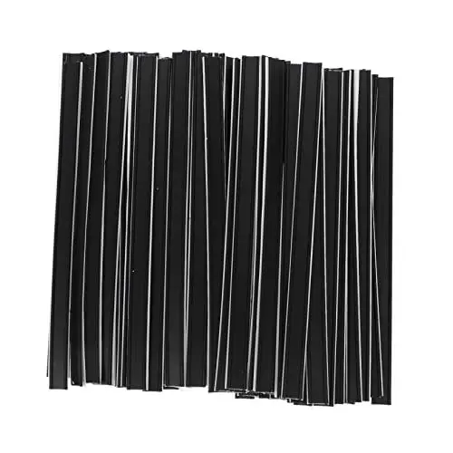 Produktbild: GREENADSCAPE 1 Satz Verpackungssiegeltasche Verschlussclips Beutelclips Verschlussclips Für Lebensmittel Gebackene Brottüten Clips Für Gefrierbeutel Beutelverschlussklammern Black Leder