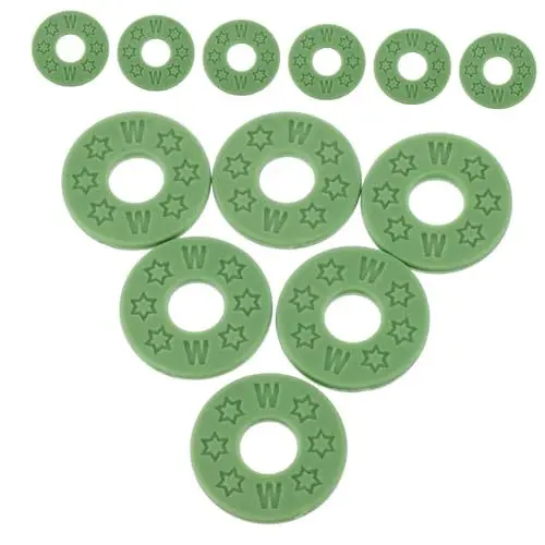 Produktbild: GREENADSCAPE 20st Gitarrengurt-pads Rutschfester Gitarrenschutz Zubehör Für Gitarrengurte Gitarrenzubehör Tragbare Gitarrengurtpolster Riemenpolster Bassgurtdichtungen Green Kieselgel