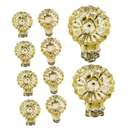 Produktbild: GREENADSCAPE 20st Weihnachtskerzenhalter Flackern Verjüngt Weihnachtsbaum-kerzenclips Weihnachtsbaum-kerzenhalter Led-kerzenclips Duftkerzen Weihnachtsbaumkerzenhalter Lichter Golden Eisen