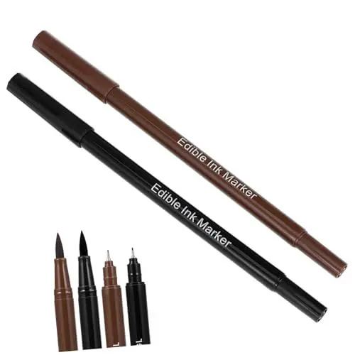 Produktbild: GREENADSCAPE 2St Backstift schokoladenstick schokoladenstifte Zuckerdekoration Stifte zuckersticks Fondant-Dekorationsstifte Backwerkzeuge Macron essbarer Stift Kekse Stifte zeichnen Plastik