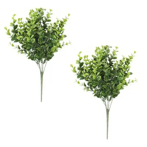 Produktbild: GREENADSCAPE Künstliche Eukalyptusstiele 2 Stück Dekorative Zweige Für Zuhause Hochzeit