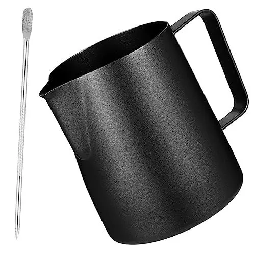 Produktbild: GREENADSCAPE Edelstahl Aufschäumen Tasse Set 350ml Aufschäumen Becher Für Kaffee Leicht Zu Reinigen Freunde