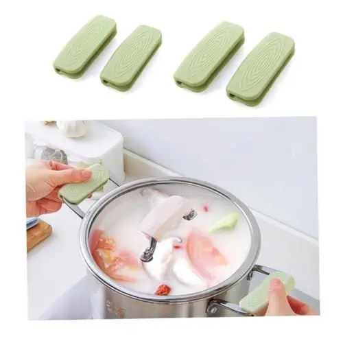 Produktbild: GREENADSCAPE 2 Stück Topf-ohrenschützer – Hitzebeständiges Silikon Für Die Küche – Nicht Hitzebeständig Kochgeschirr Wie Wok Suppentopf Kochtopf