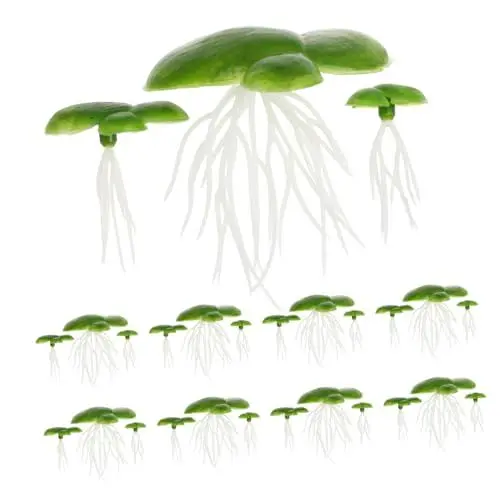 Produktbild: GREENADSCAPE Dekorative Pflanze Für Aquarium 2 Packungen Mit 36 ​​stück Schwimmende Wasserlinsen Aus Kunststoff Künstliche Pflanze Natürliches Design