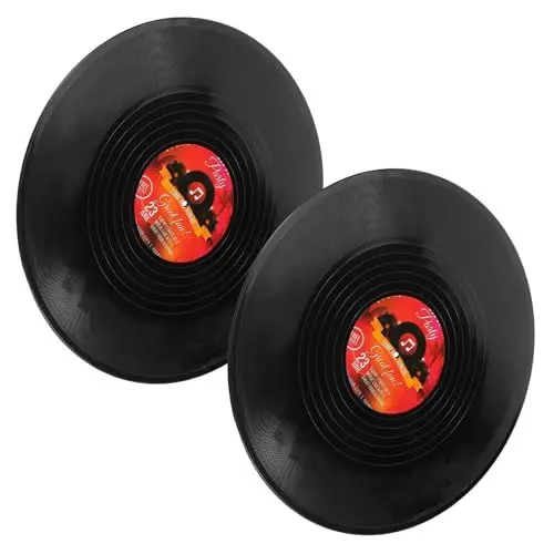 Produktbild: GREENADSCAPE Vinyl-schallplatten-wanddekoration 2er-set Retro-schallplatten Dekoration Für Die Home-bar Für Disco-party-dekorationen