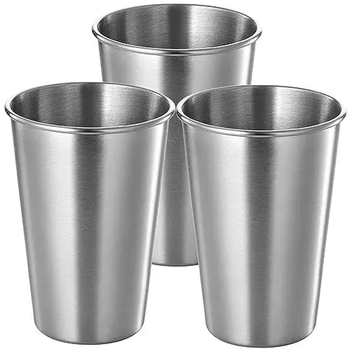 Produktbild: GREENADSCAPE 304 Edelstahlbecher 500 Ml Metall-wasserbecher Für Kaffee Kalte Getränke Heimrestaurant