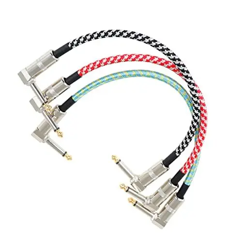 Produktbild: GREENADSCAPE 3st Gitarrenkabel E-gitarren-verstärker Anschlusskabel Für Instrumente Kabel Für Elektrische Gitarre E-gitarren-effekte Gitarren-patchkabel Audiokabel Rauschunterdrückungskabel Pu