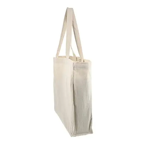 Produktbild: GREENADSCAPE 4 Stück Einkaufstasche Aus Segeltuch Einzelne Umhängetaschen Canvas-beutel Rucksack Reisetasche Für Frauen Frau Handtaschen Wiederverwendbare Einkaufstüten Taschen Für Frauen Beige