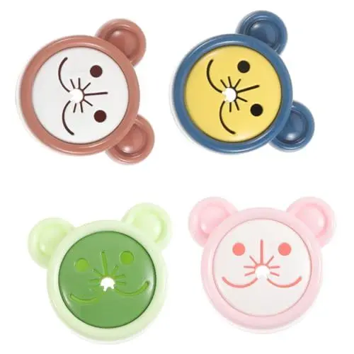 Produktbild: GREENADSCAPE Handtuchhalter Aus Kunststoff für Die 4er-pack Handtuchhaken mit Cartoon- Einfach Zu Installieren für Küche und Bad