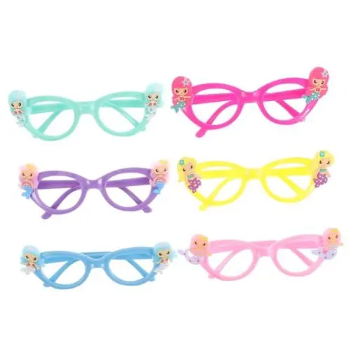 Produktbild: GREENADSCAPE 6St interessante Brillen Kinderkostüme Partyzubehör für Kinder Prinzessin Sonnenbrille Meeresornament kinderferngläser kinder ferngläser lustige brille meerjungfrau brille
