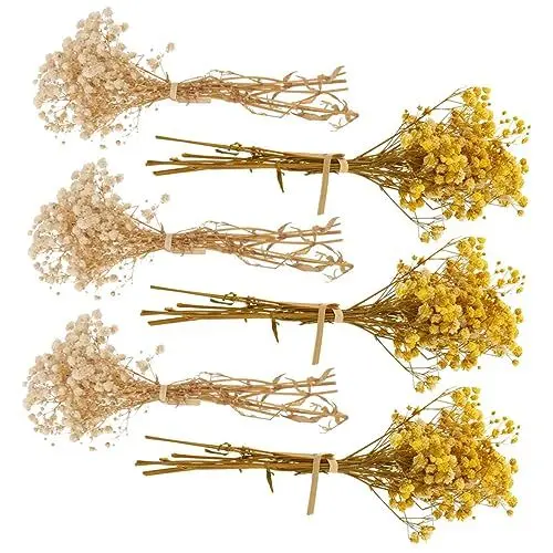 Produktbild: GREENADSCAPE Künstlicher Babys Atem Getrockneter Blumenstrauß 6-teiliges Set Für Hochzeits- Und Fotoshootings